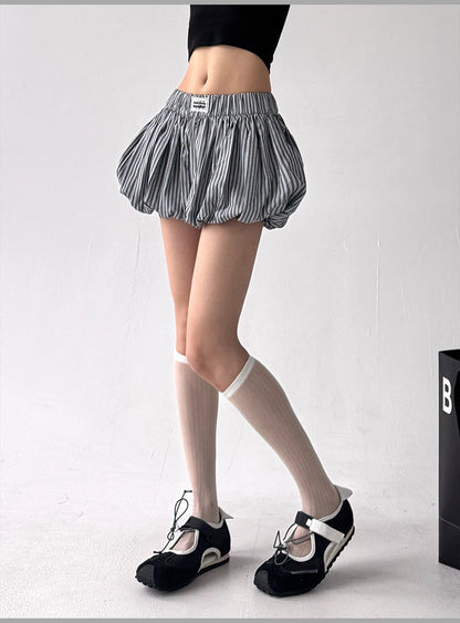 Lacepuff Stripe Skirt
