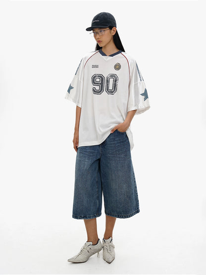 Culotte Denim Shorts