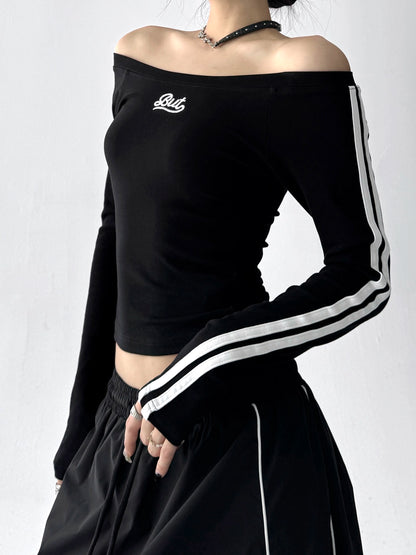 Sportline Off-Shoulder Top