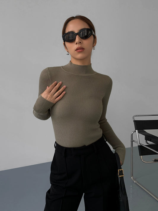 Vee Mockneck Sweater
