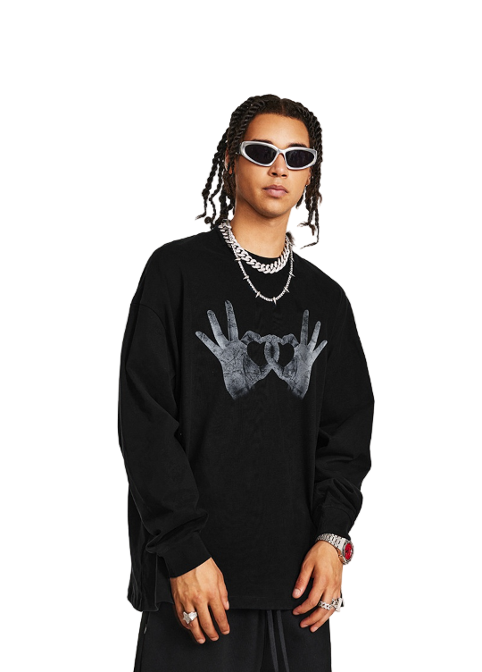 Hand Heart Graphic Shirt