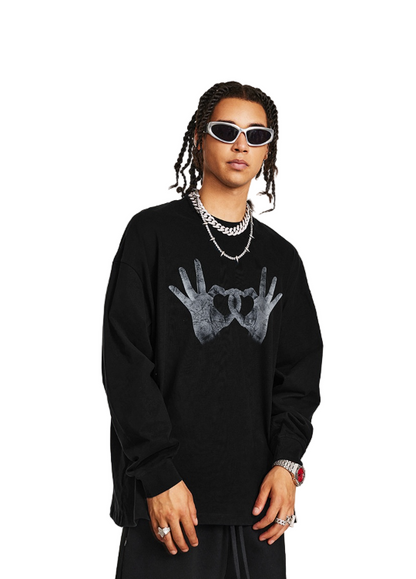 Hand Heart Graphic Shirt