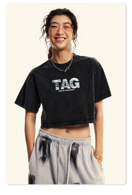 Hype "TAG" Crop Tee