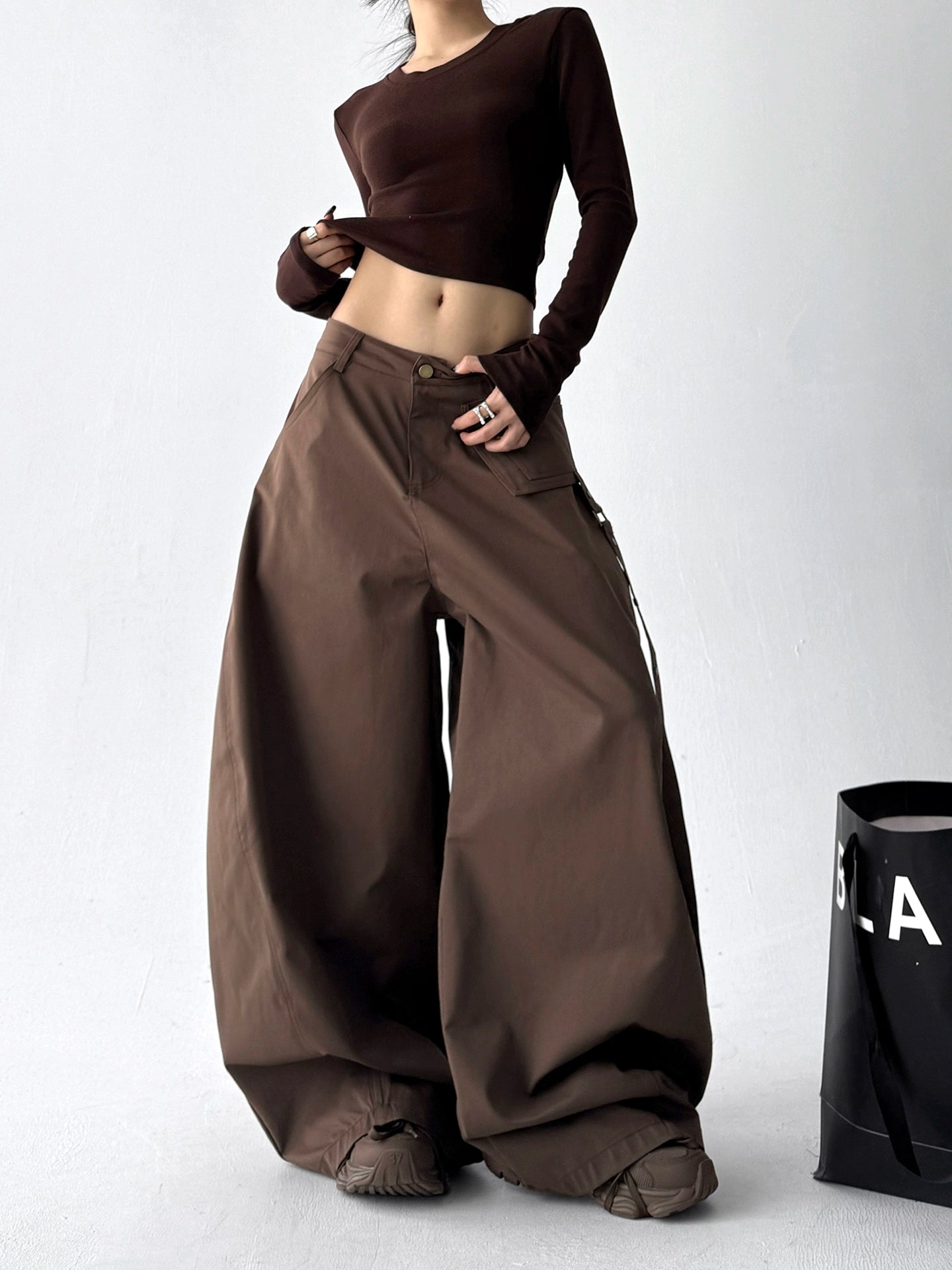 Strapflare Trousers