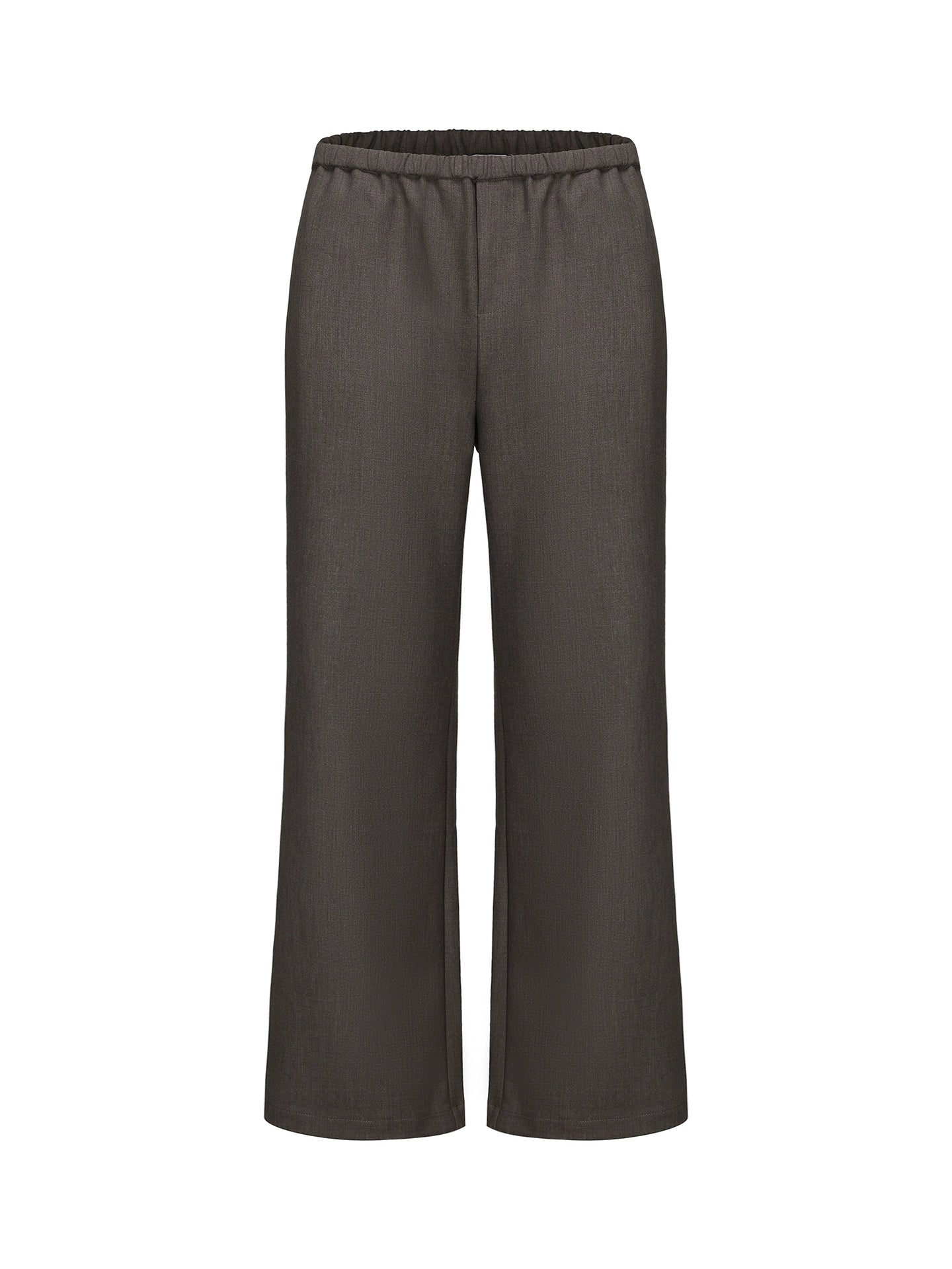 MUKHINA: Micro Flared Commuting Trousers | Nüra - Discover MUKHINA's Micro Flared Commuting Trousers: a chic blend of acetate and wool with a drawstring waist for comfort and style. Perfect for casual wear. - $78.00
