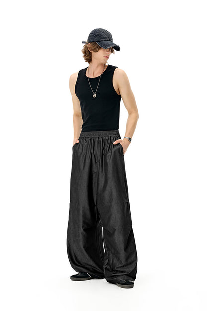 BlockWave Denim Pants