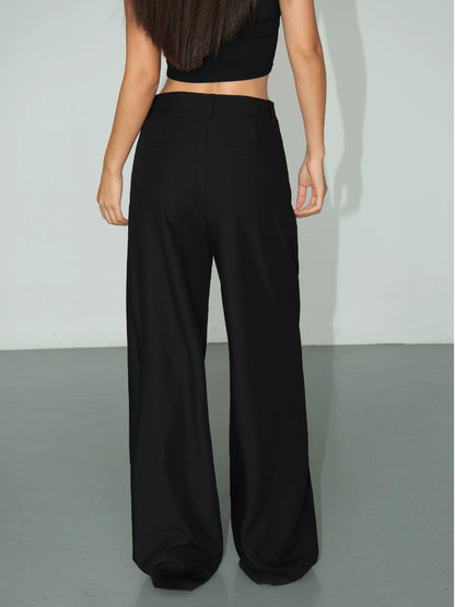 Blush Wide-Leg Trousers