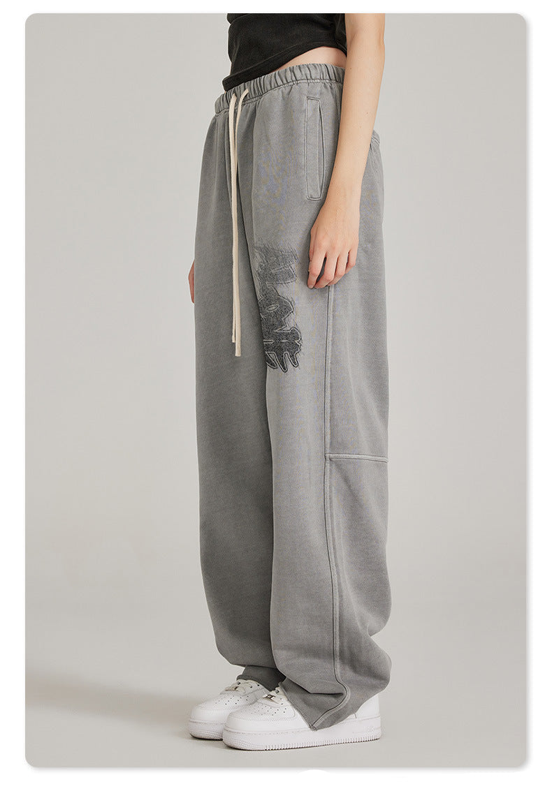 Graphic Loose Trousers