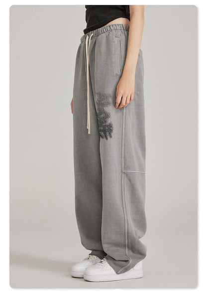 Graphic Loose Trousers