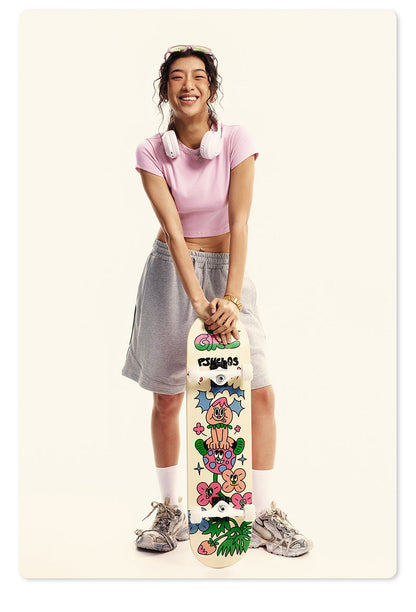 Mono Edge Crop Tee