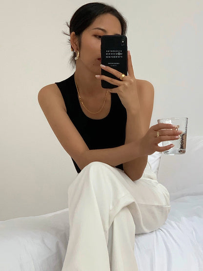 Mae Essential Ribbed Top
