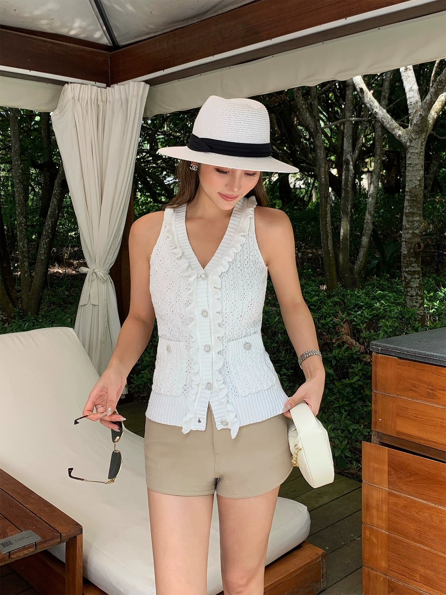 Noelle Ruffle Knit Top