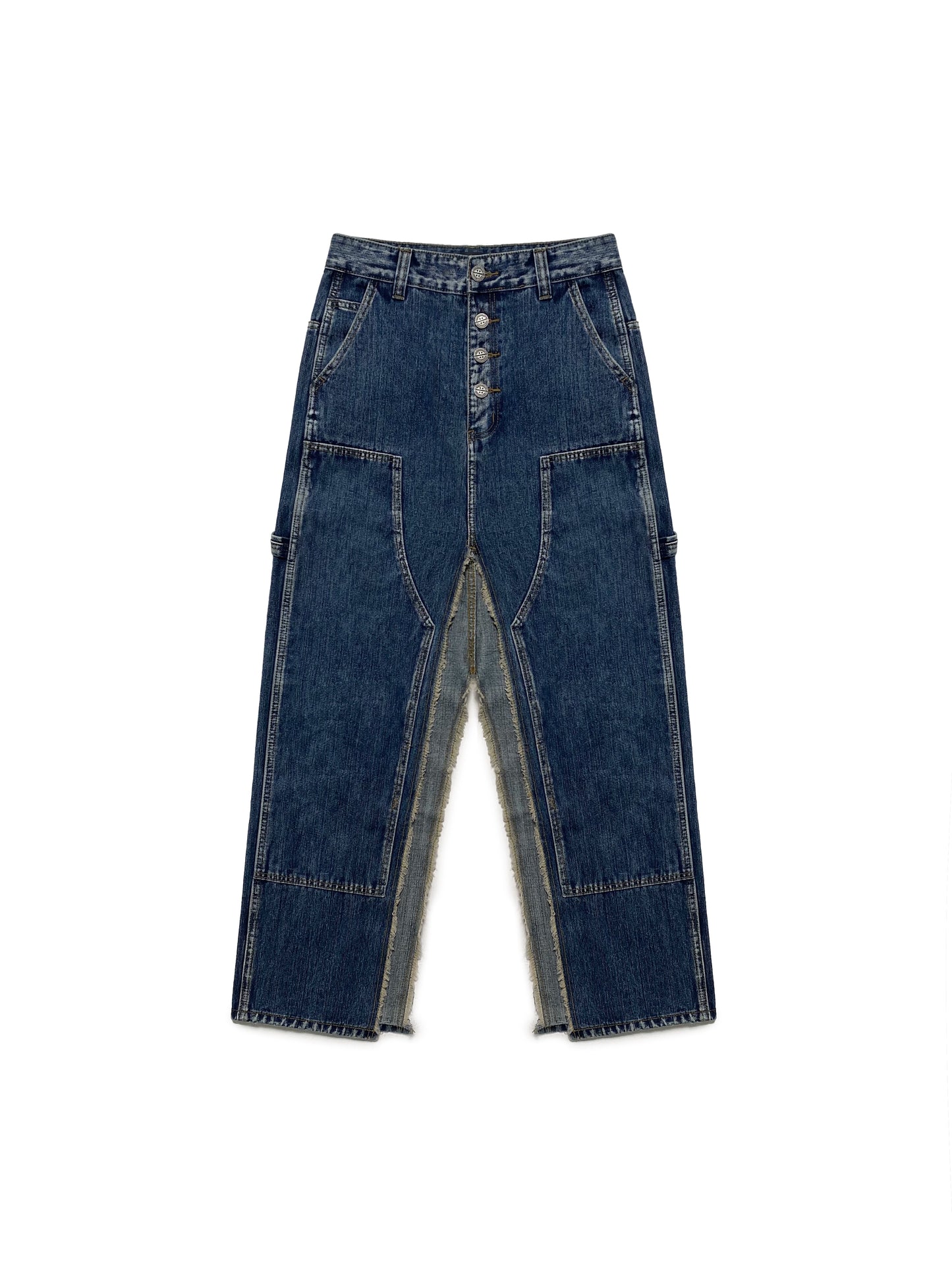 Splitline Denim Skirt