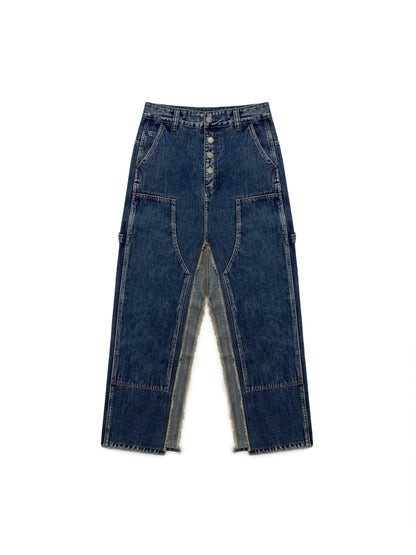 Splitline Denim Skirt