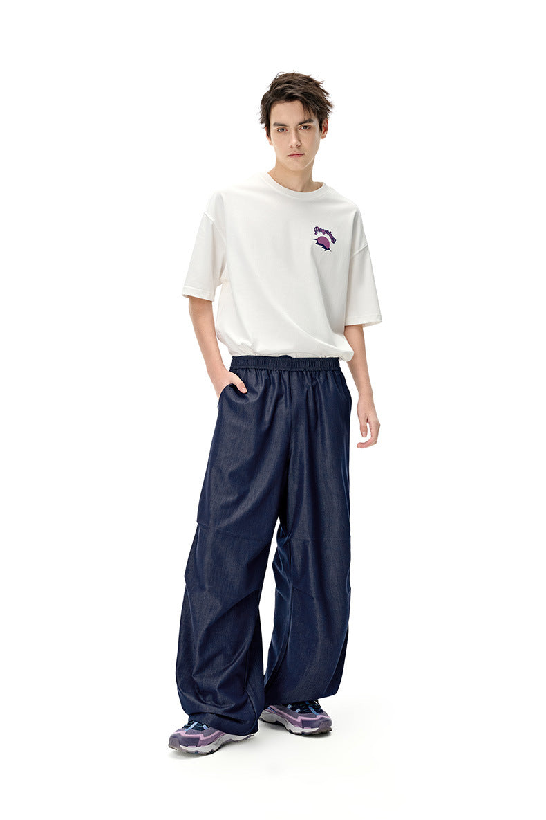 BlockWave Denim Pants