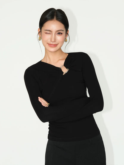 Sable Twist Detail Top