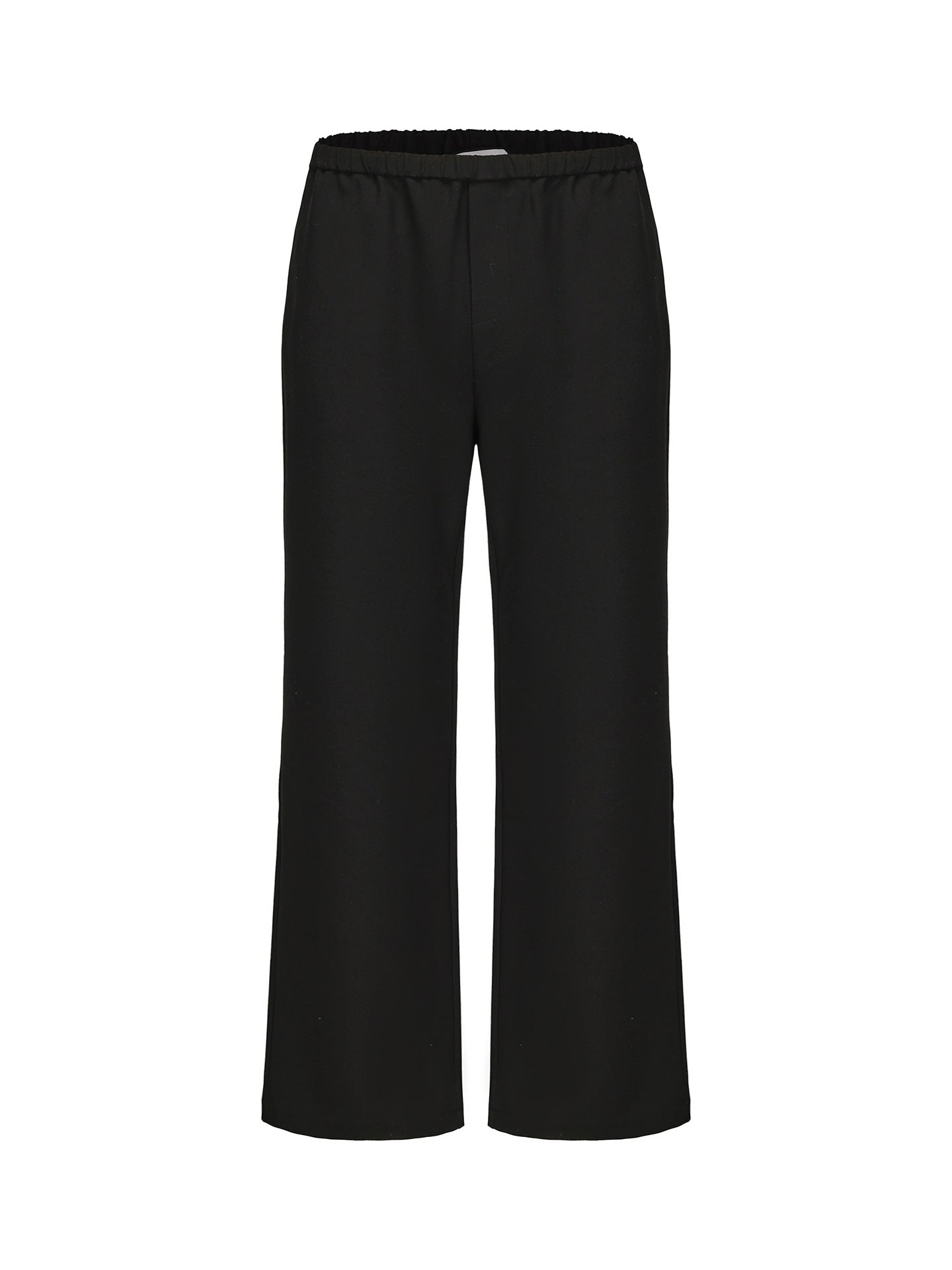MUKHINA: Micro Flared Commuting Trousers | Nüra - Discover MUKHINA's Micro Flared Commuting Trousers: a chic blend of acetate and wool with a drawstring waist for comfort and style. Perfect for casual wear. - $78.00