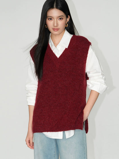 Plush Side Slit Vest