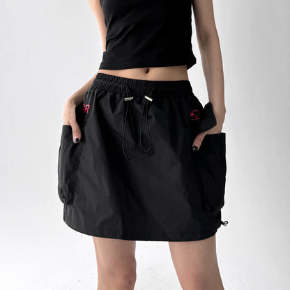 Drawcord Cargo Skirt