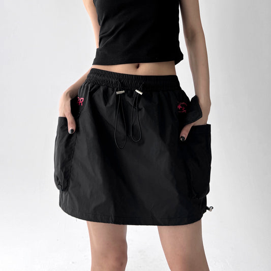Drawcord Cargo Skirt