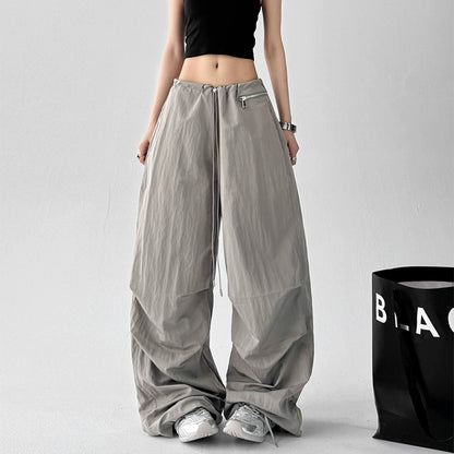 Crinkle Zip Trousers