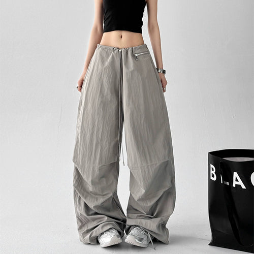 Crinkle Zip Trousers