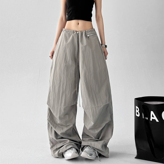 Crinkle Zip Trousers