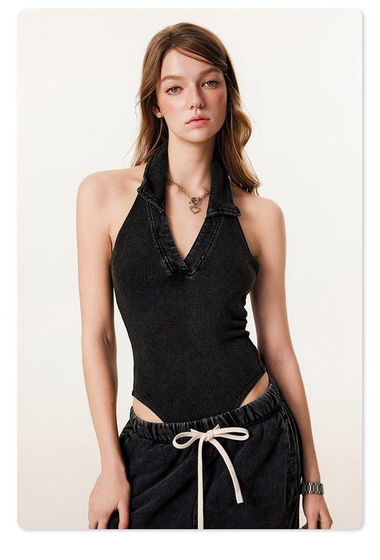 V-Collar Bodysuit