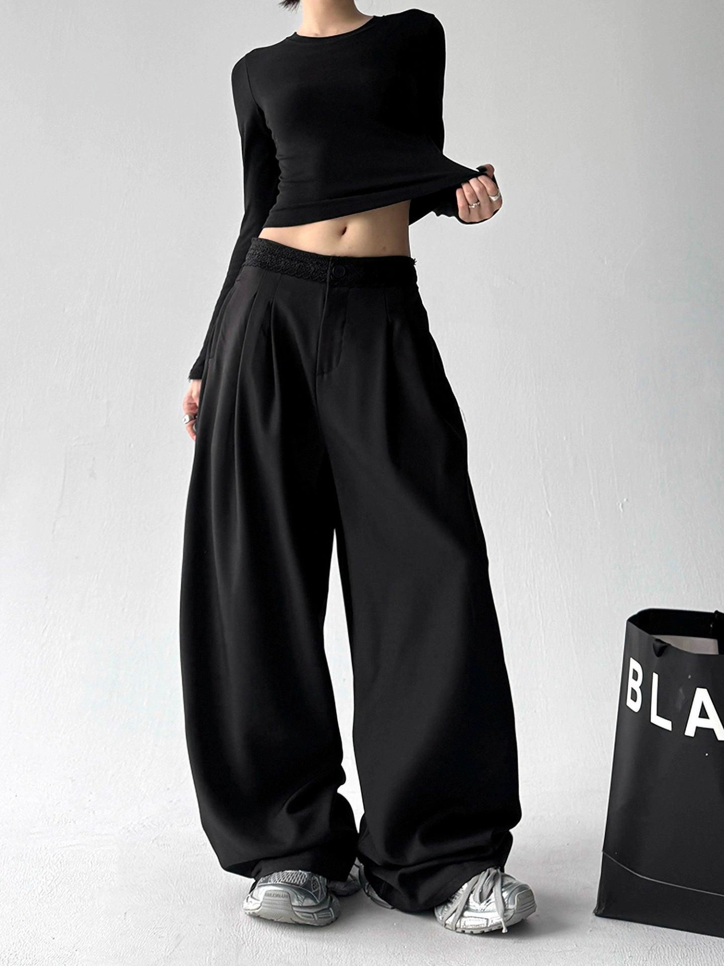 Laceband Wide Slacks