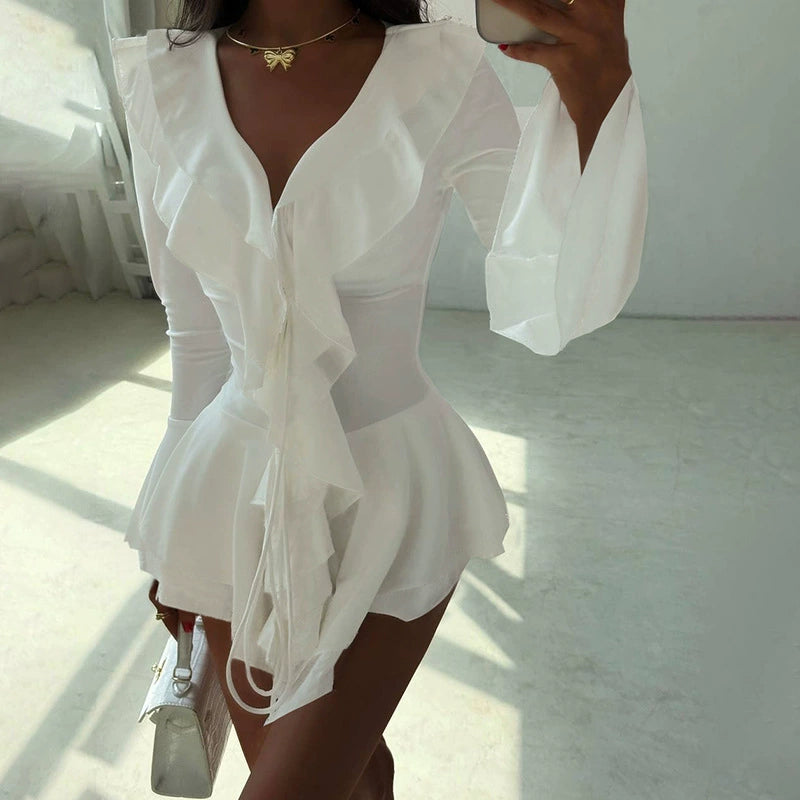 Seraphic Ruffle Dress