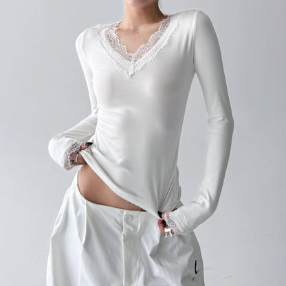 Laceframe Knit Top