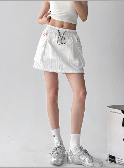 Drawcord Cargo Skirt