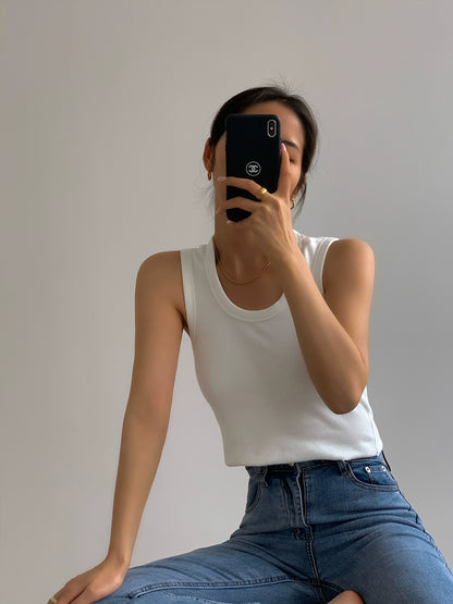 Mae Essential Ribbed Top
