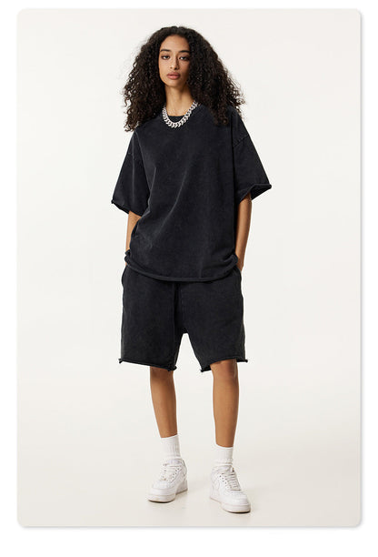 Raw Hem Lounge Shorts