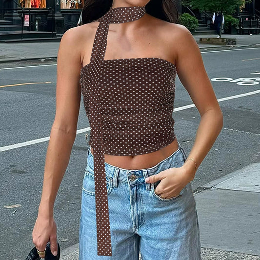 Dotline Choker Top