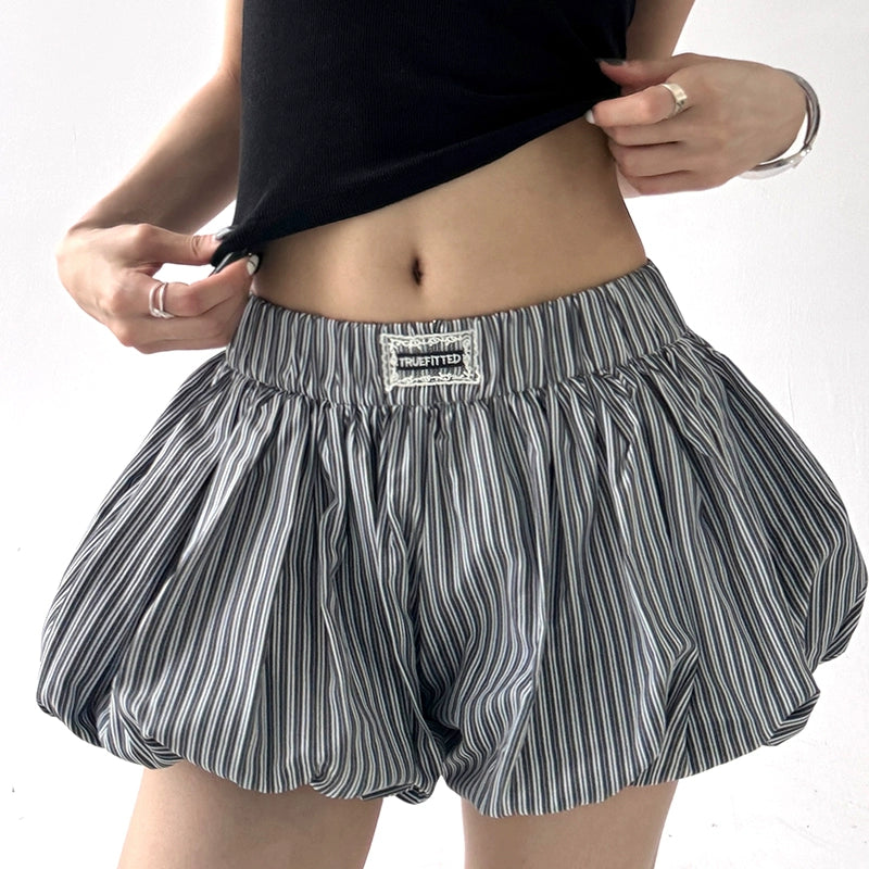 Lacepuff Stripe Skirt