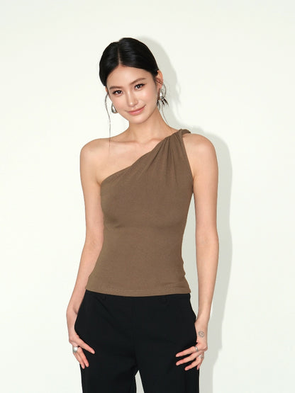 Nyra Twist Shoulder Tank