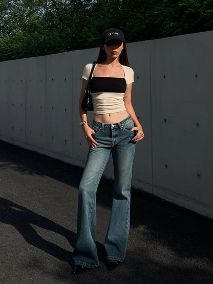 Camille Paneled Slim Tee