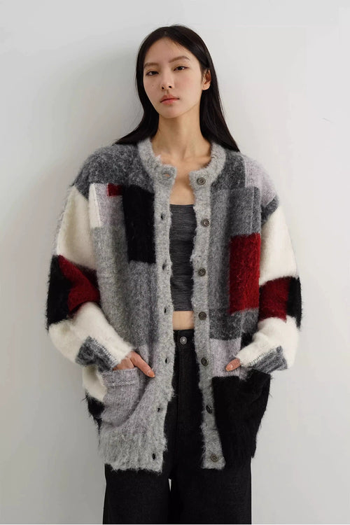 Painterly Knit Cardigan