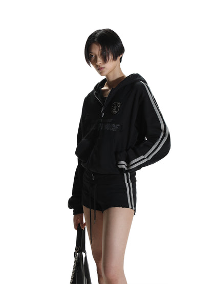 Frayed League Hoodie (Short Style)