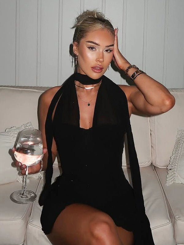 Shemoda: Tova Glam Dress | Nüra - Elevate your style with Shemoda's Tova Glam Dress. This chic two-piece set offers comfort and modern texture for a versatile, effortless look. - $30.00
