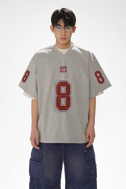 "Varsity Racer 8" Tee