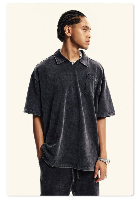 Faded Placket Tee
