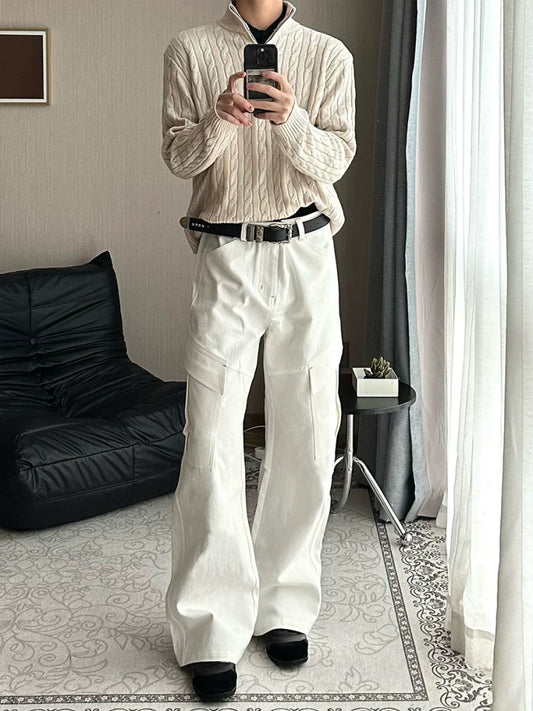 MUKHINA: Casual Workwear Pant | Nüra - Elevate your office look with MUKHINA's stylish female casual workwear pants. Perfect blend of comfort and elegance for the modern professional. - $98.00