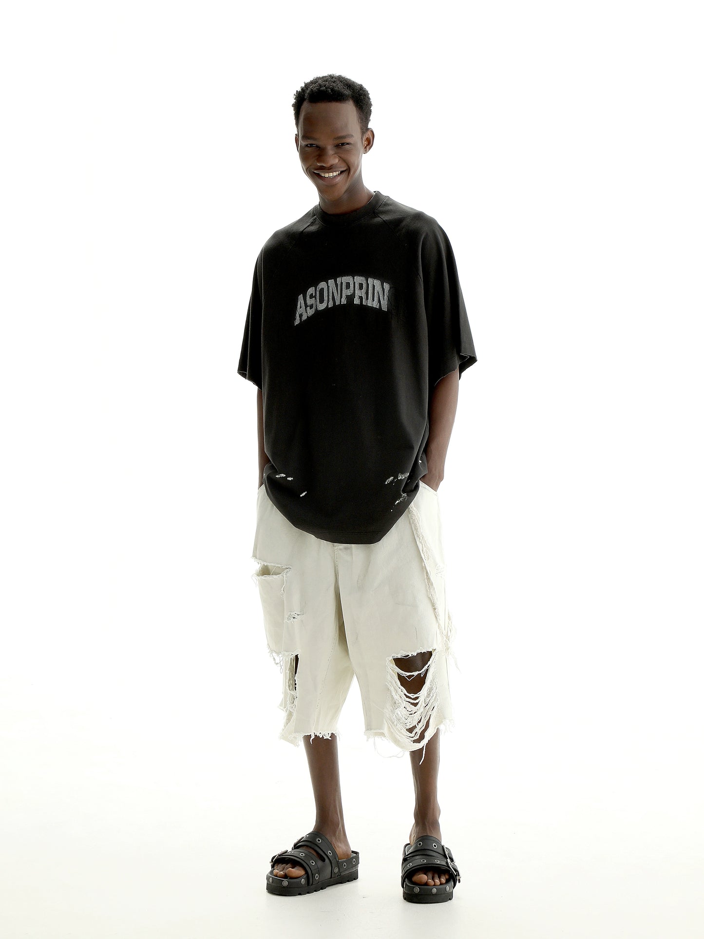 Shredded Texture Shorts