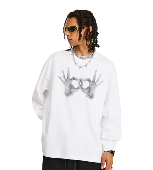 Hand Heart Graphic Shirt