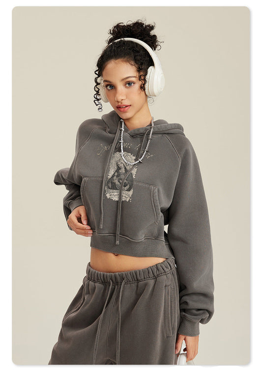 Blake Washed Crop Sweatshirt