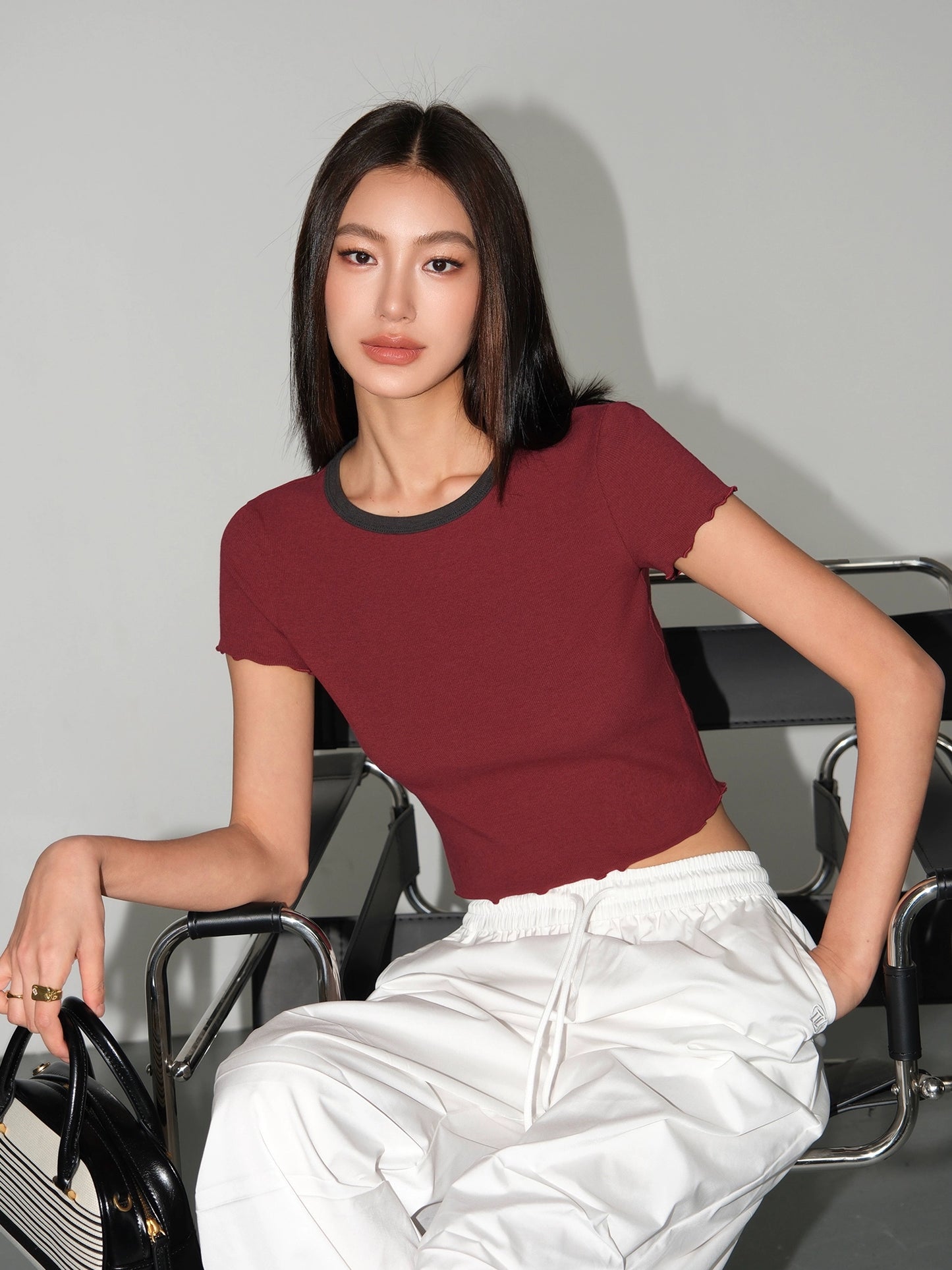 Sassline Crop Tee