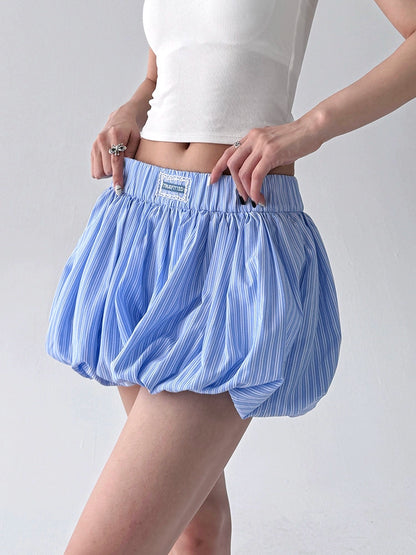 Lacepuff Stripe Skirt