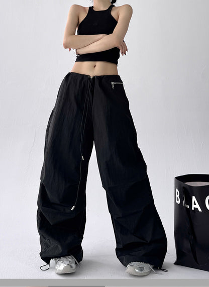 Crinkle Zip Trousers